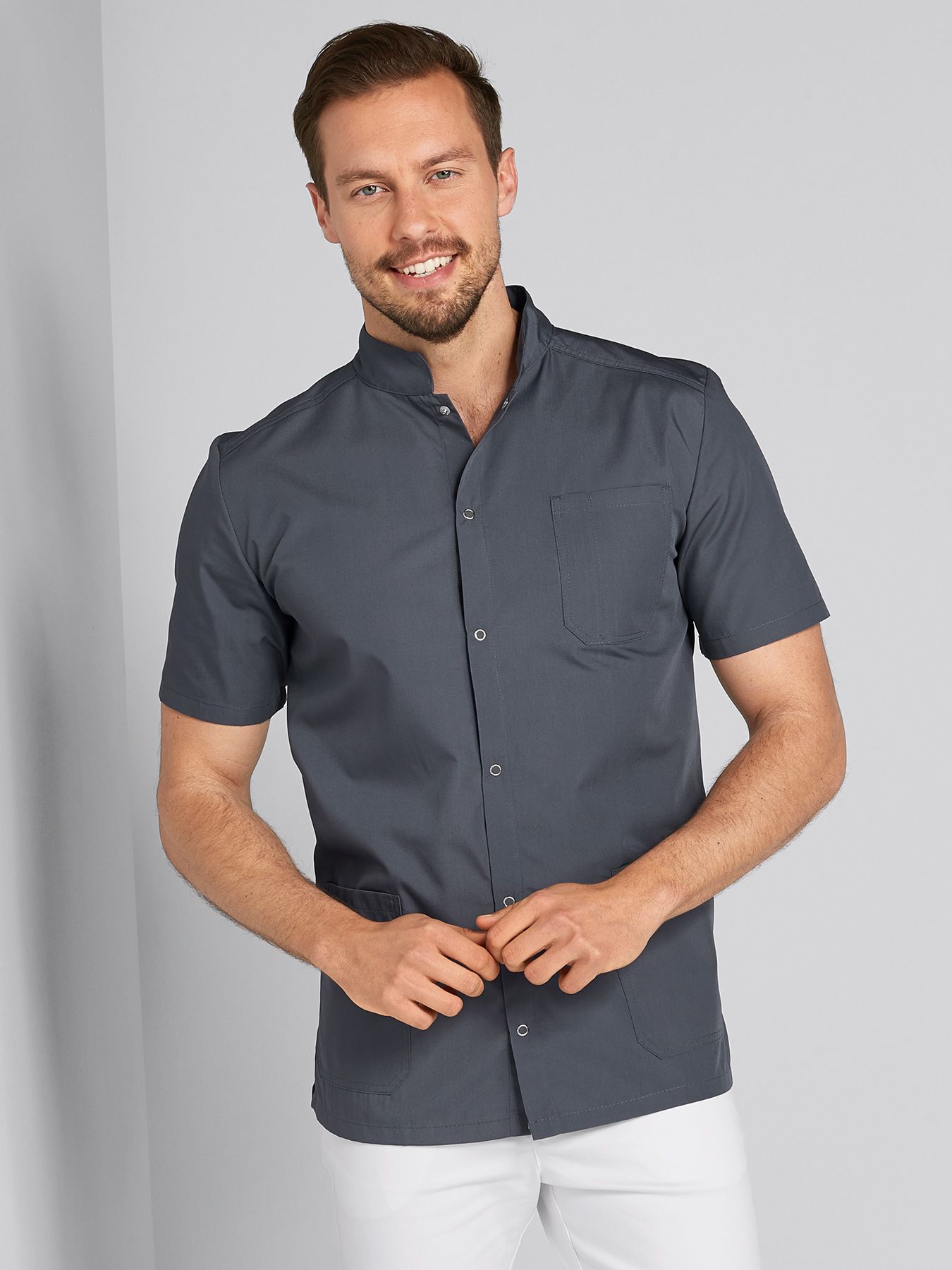 Unisex overdel ARNES med trykknapper