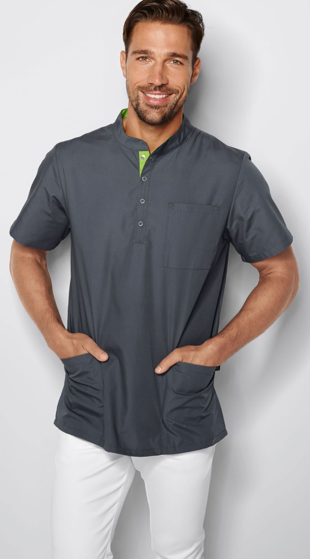 Unisex overdel ANNAN m/lille ståkrave