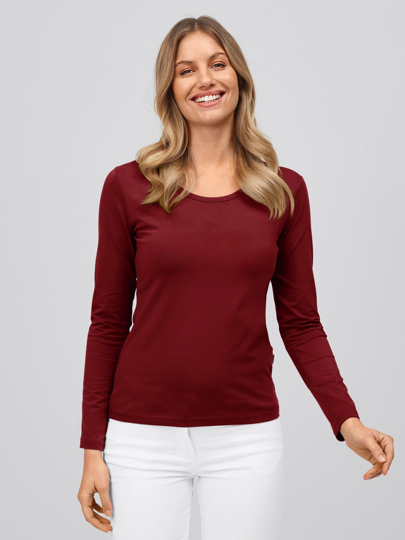 Langærmet t-Shirt ZAMORA, 60°-vask