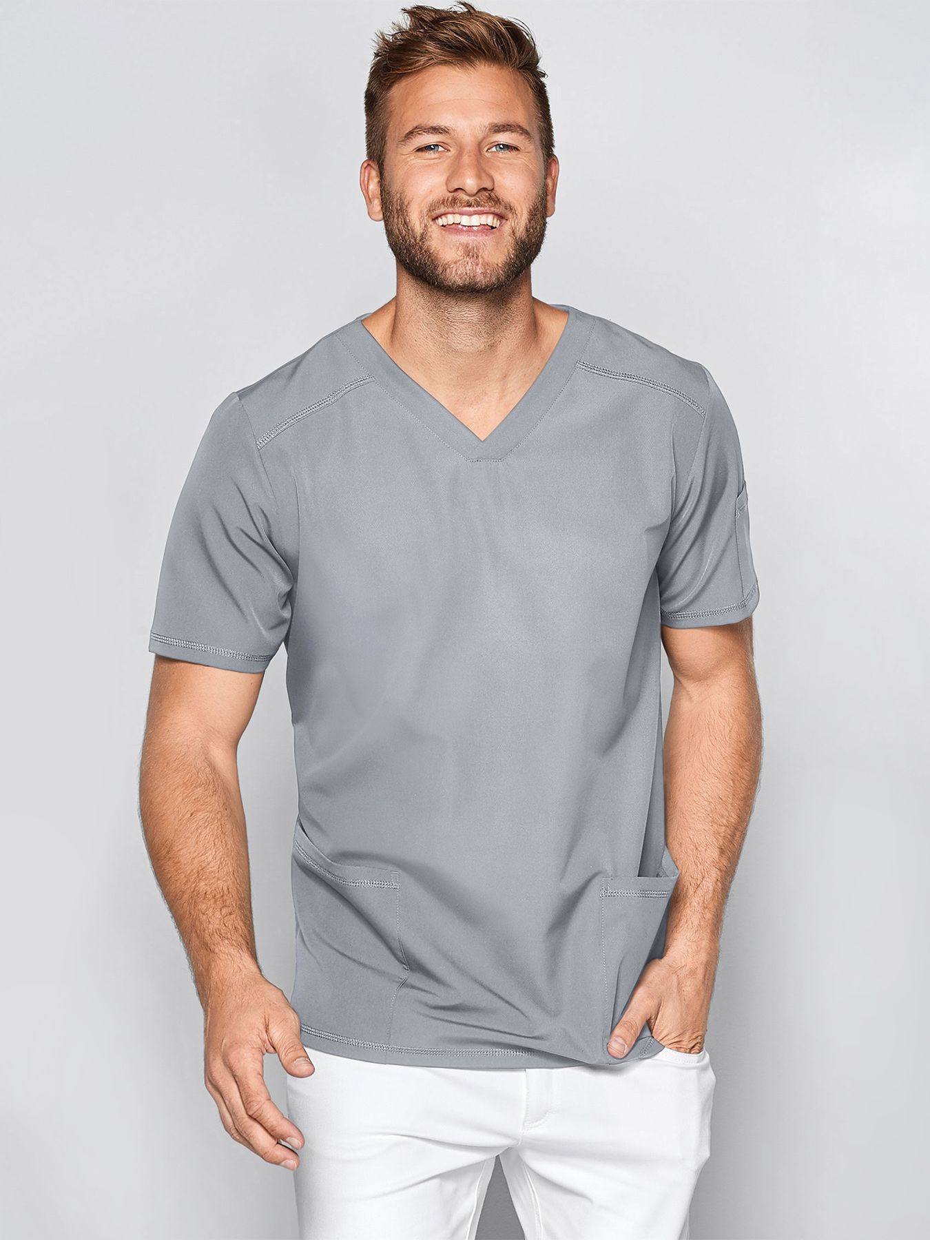Unisex overdel ANDREAS med v-hals