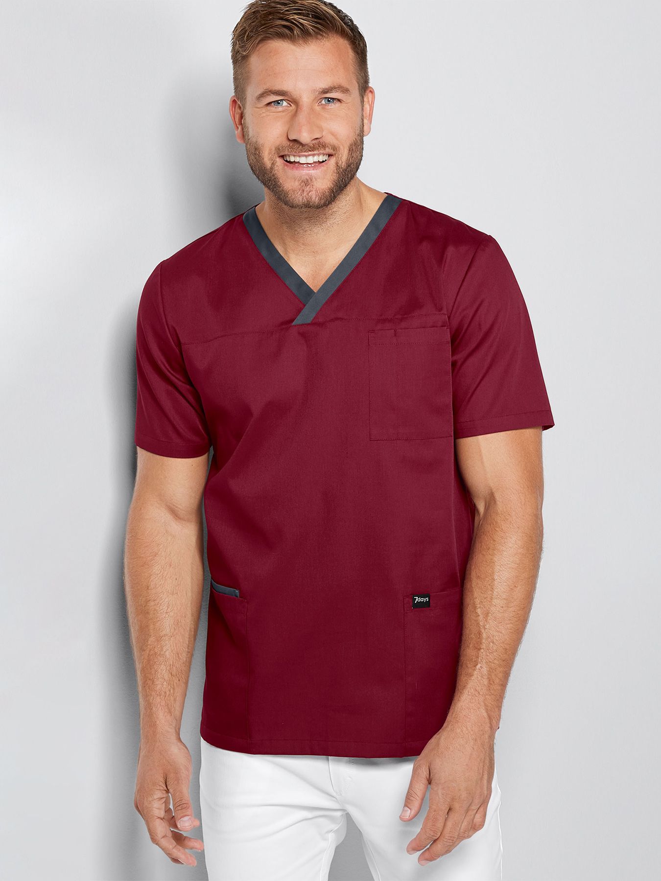 Unisex overdel m/v-hals