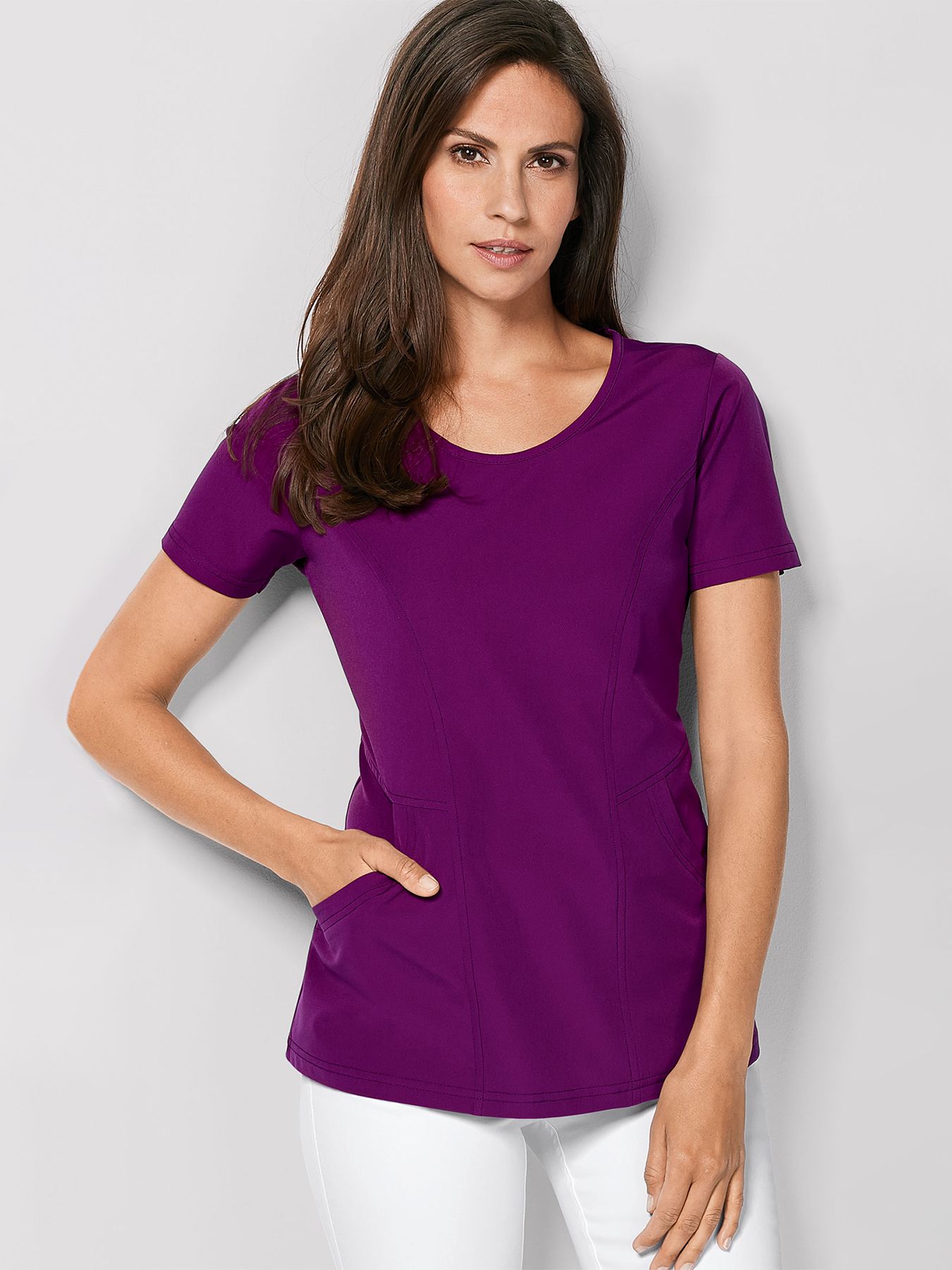 Dameoverdel m/rund hals