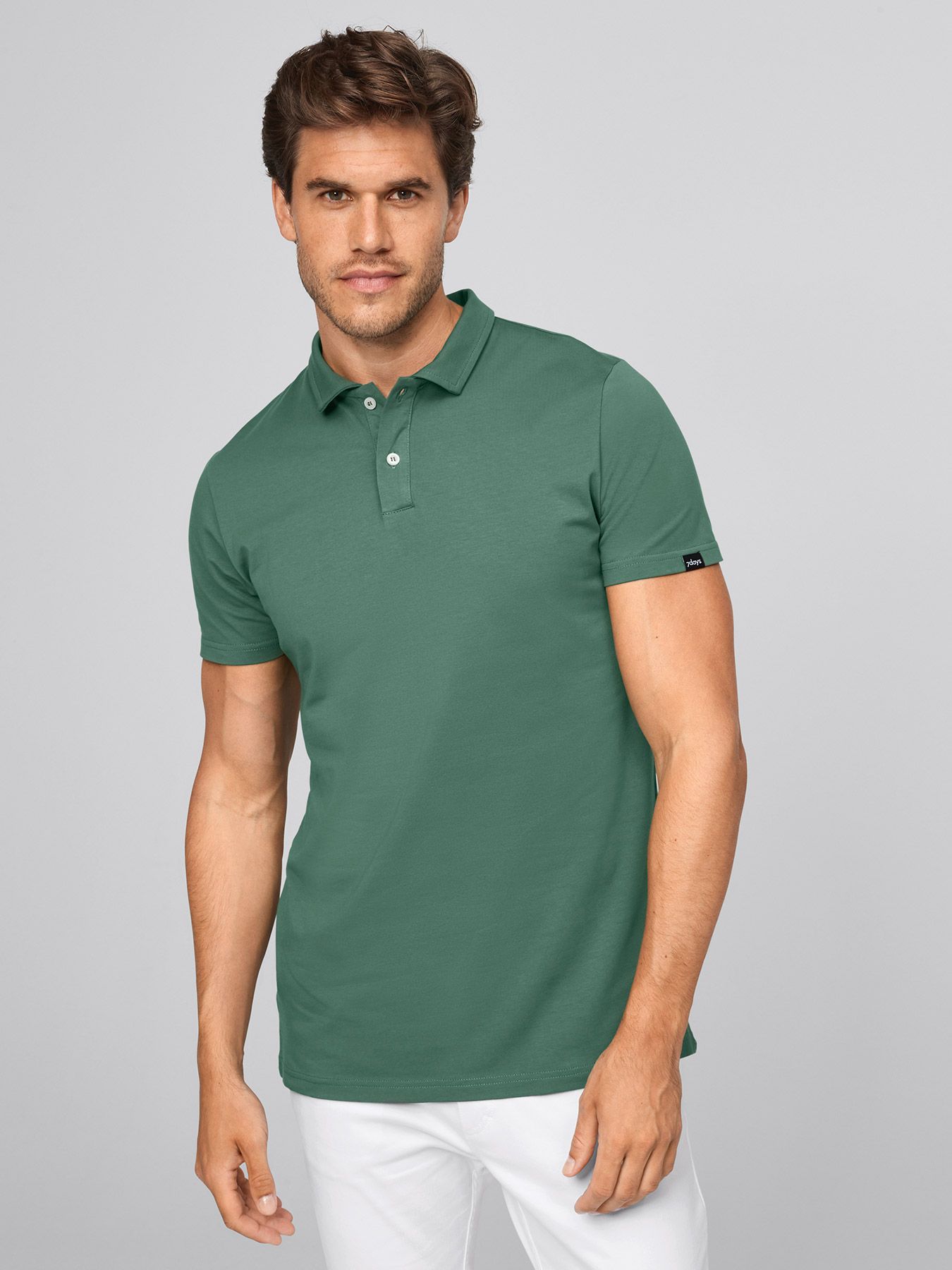 Unisex polo MADRID, single jersey
