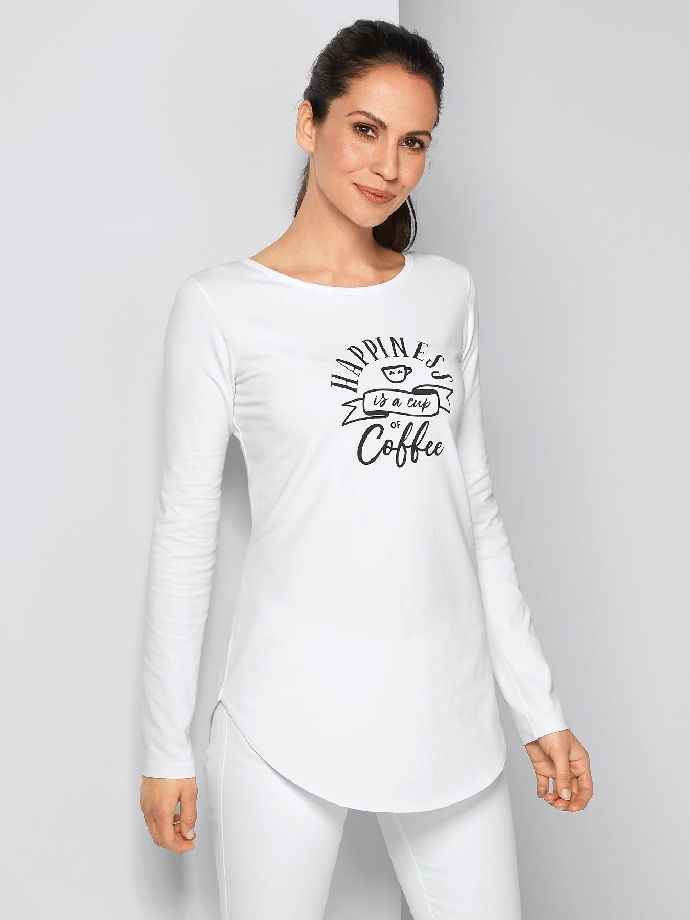 T-shirt med Coffee-print