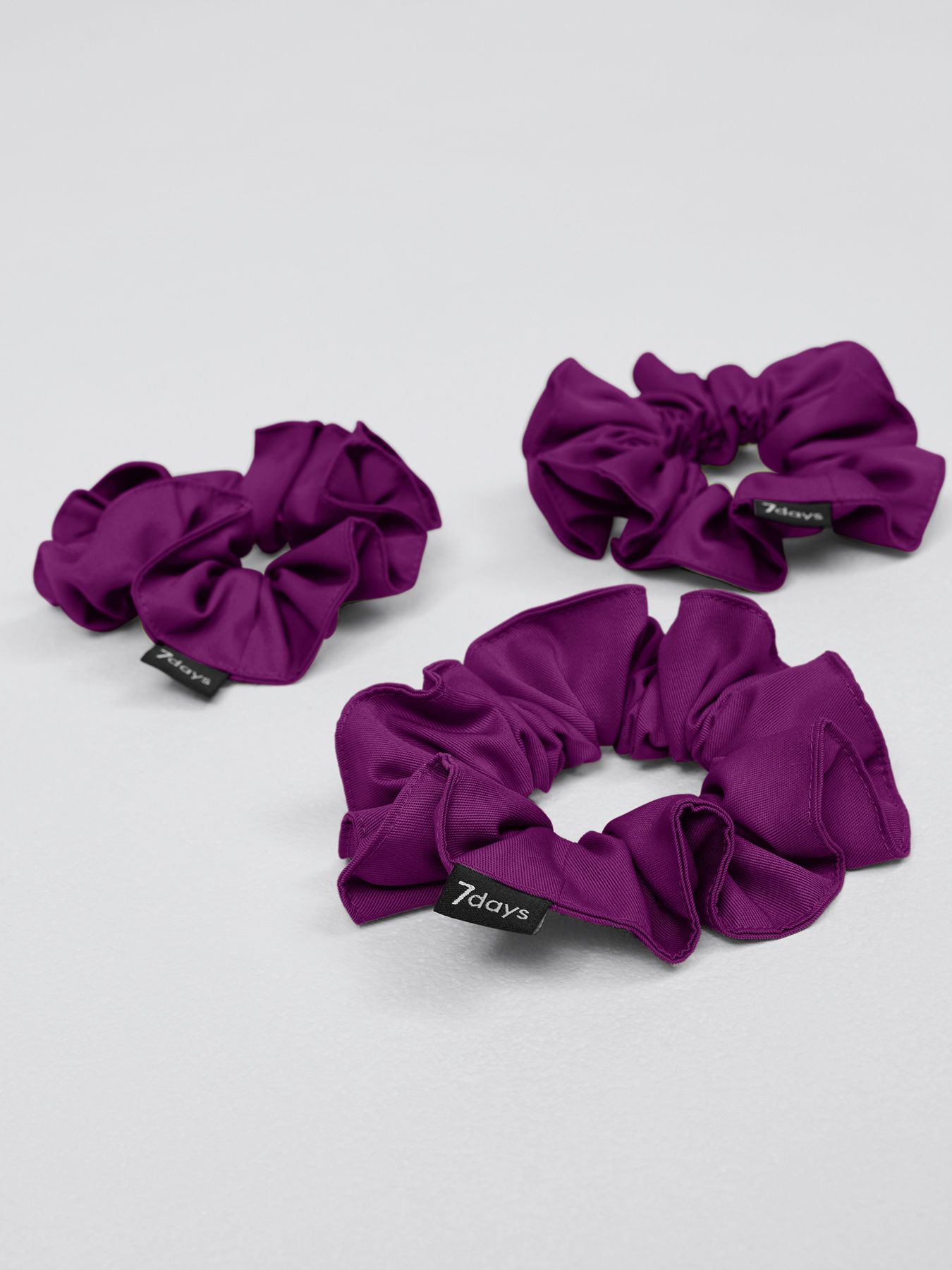 Scrunchie-hårbånd, 3-pak