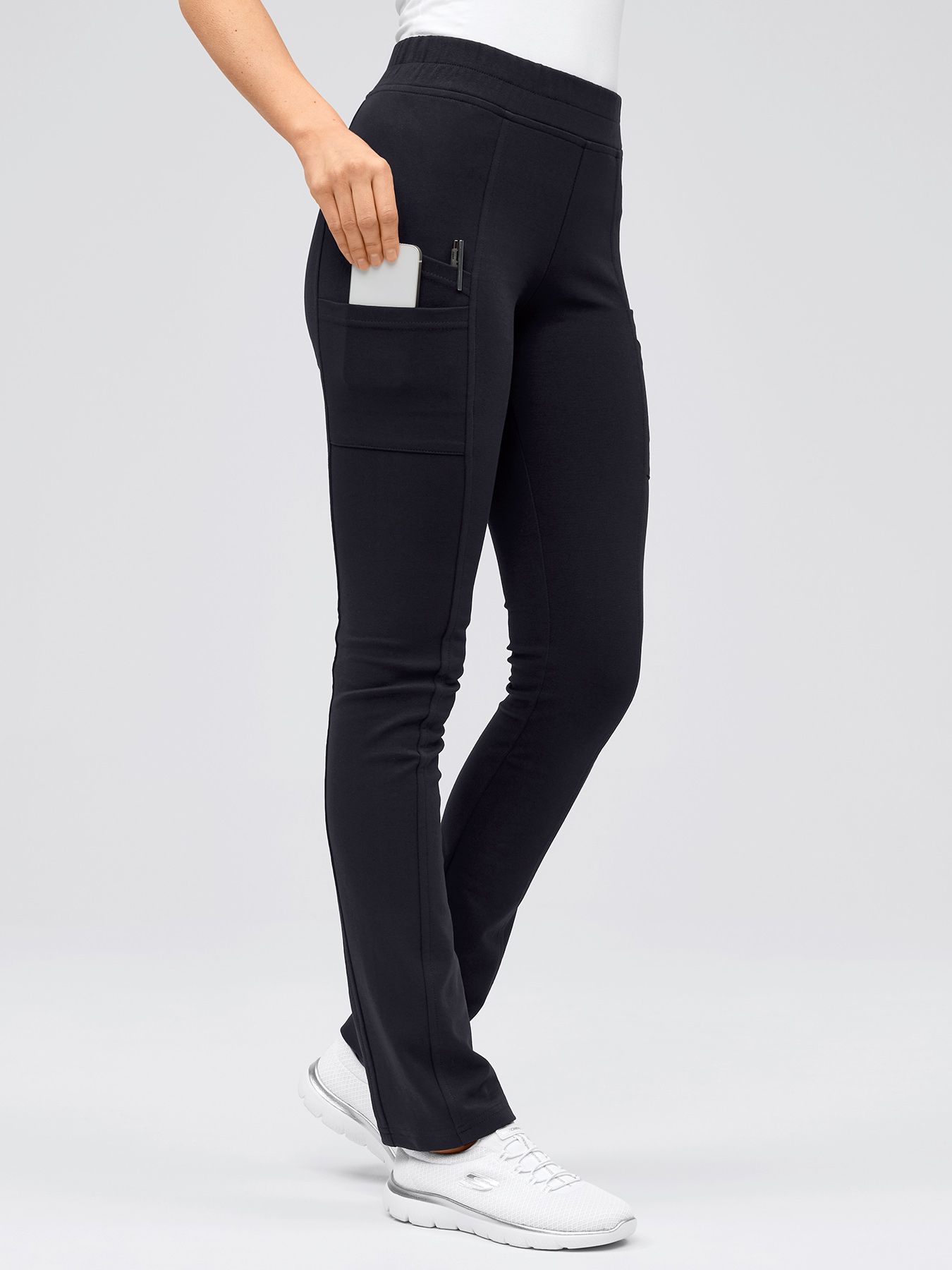 Leggings TAVIRA i ugennemsigtig interlock jersey