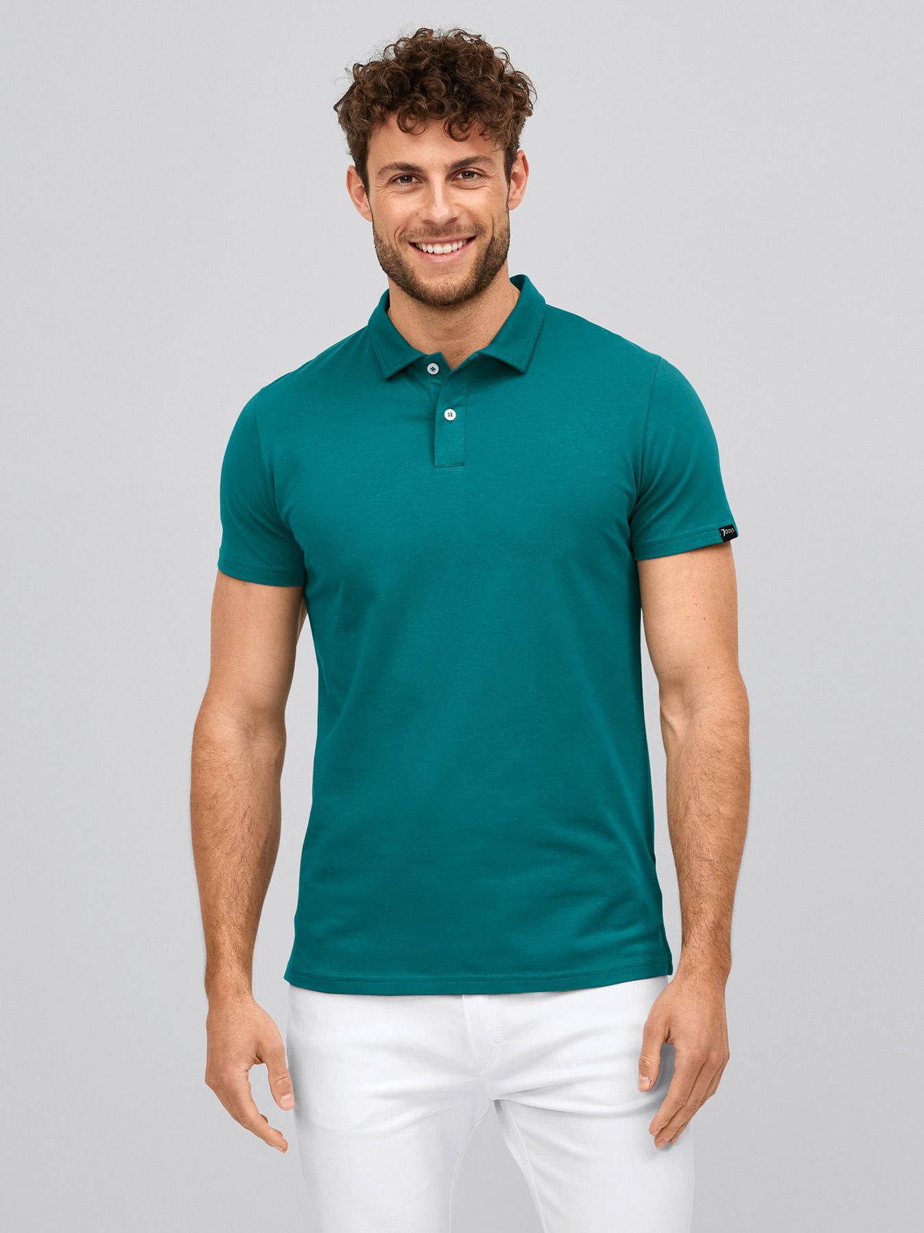 Unisex polo MADRID, single jersey
