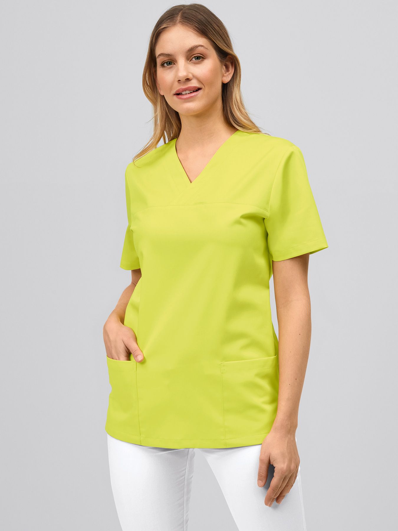 Unisex-overdel med V-hals 60°