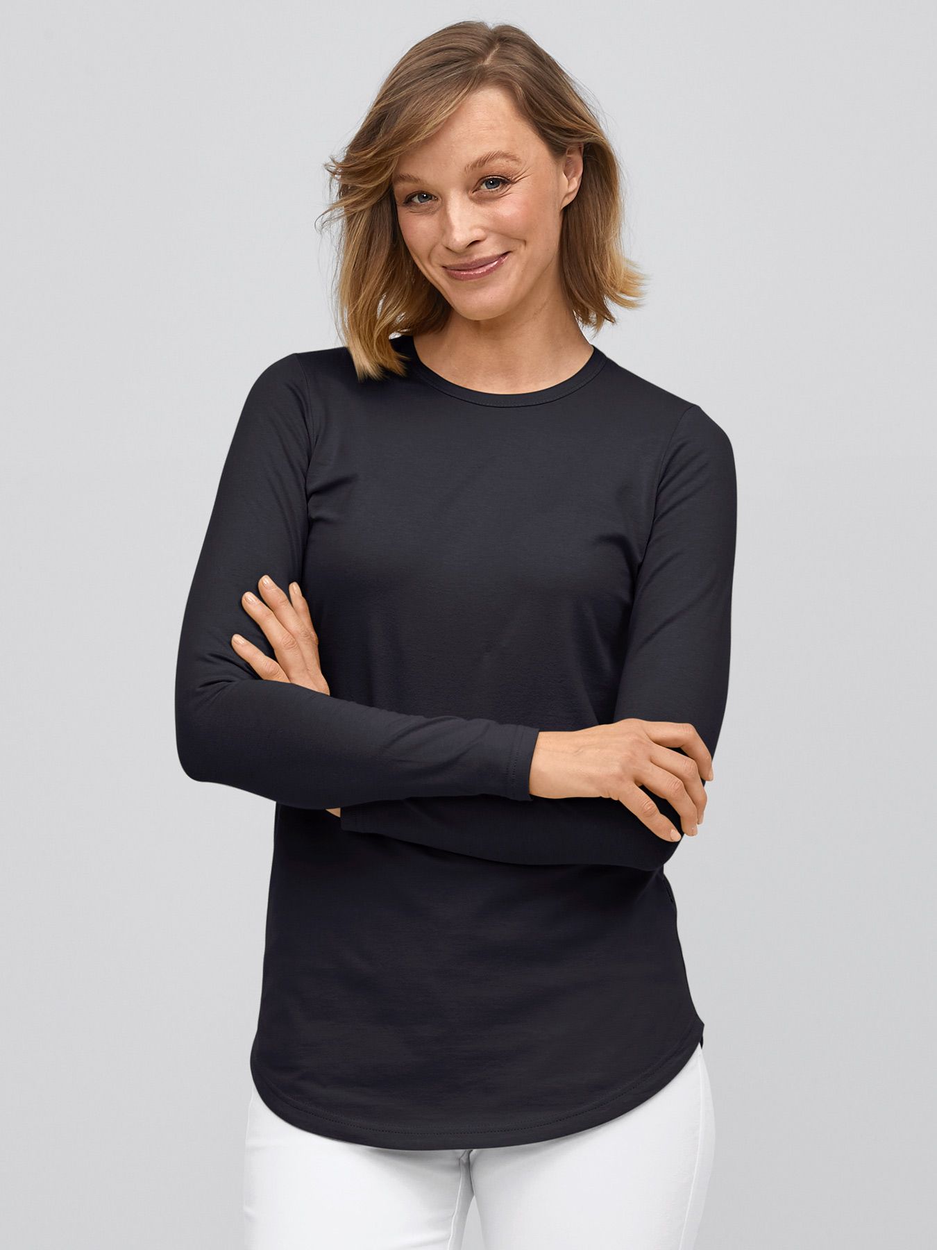 Langærmet t-shirt 60°-vask