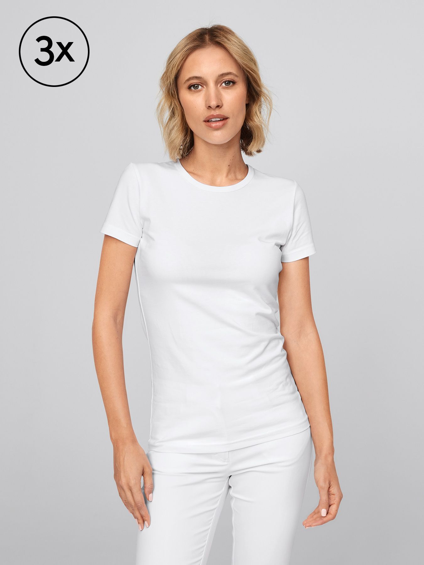 Dame t-shirt BARI 3-pak