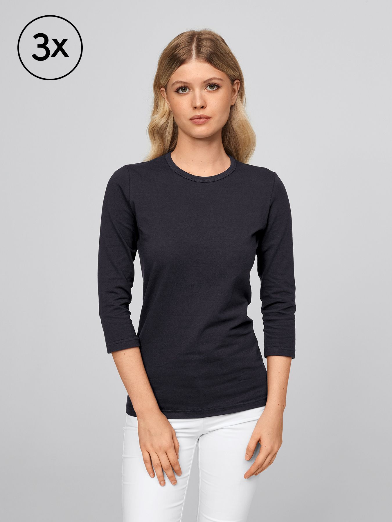T-shirt AREL 3/4 ærmer 3-pak