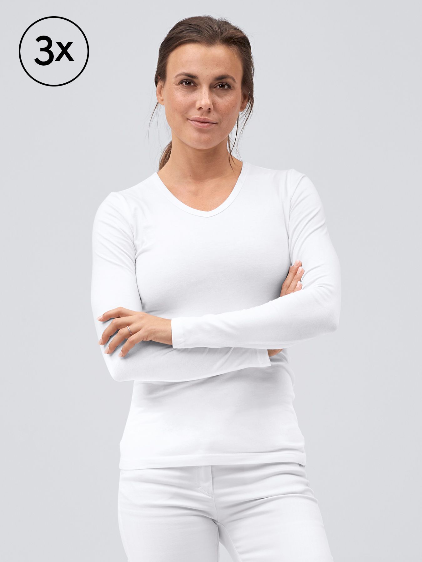 Langærmet t-shirt OSLO 3-pak