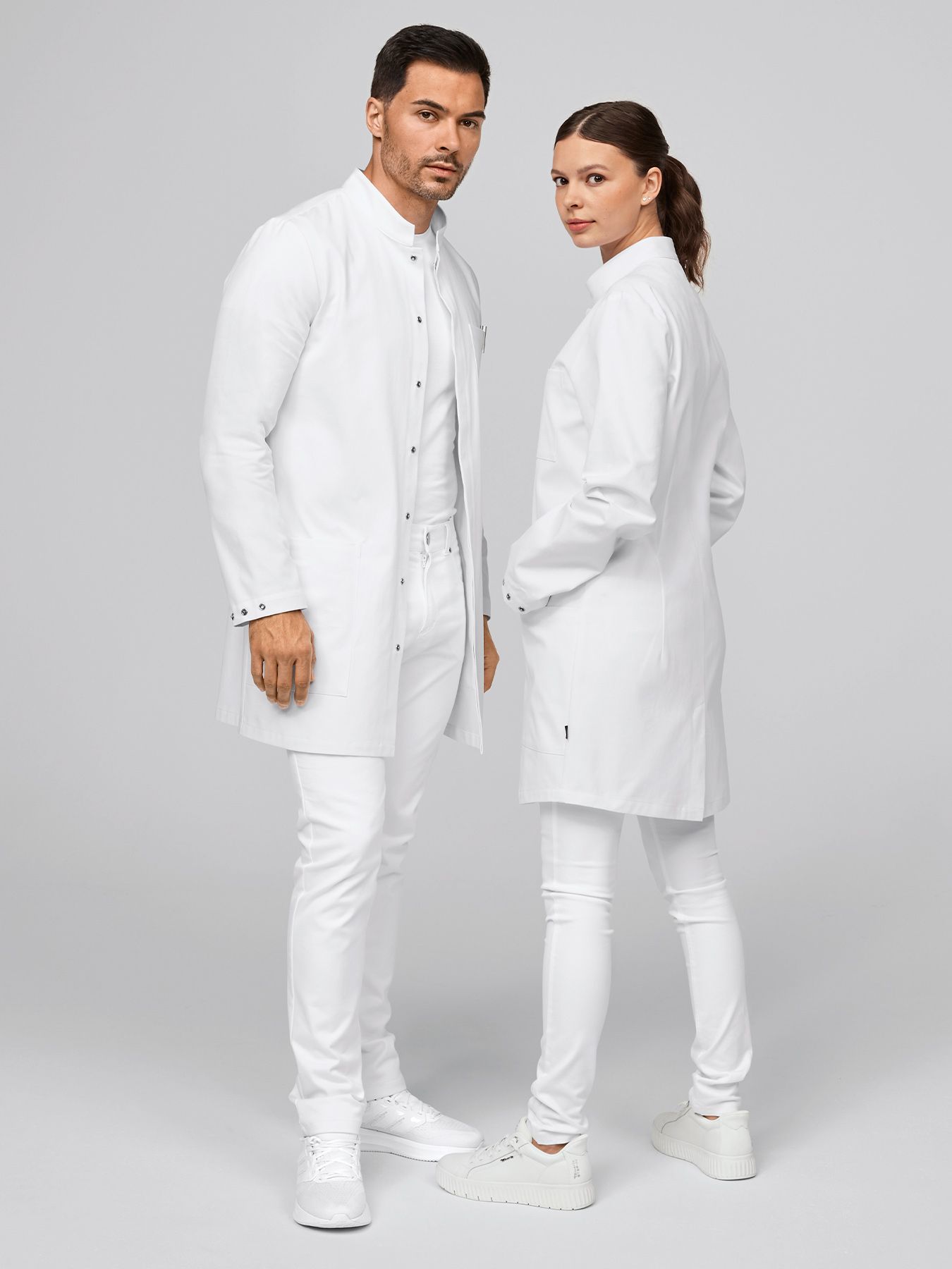 Unisex kittel ANNECY  i mix-kvalitet