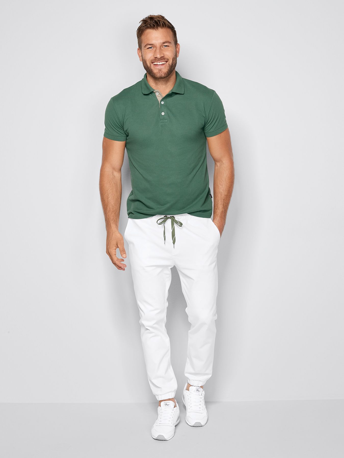Unisex stretch bukser BELGRAD  m/elastik i taljen