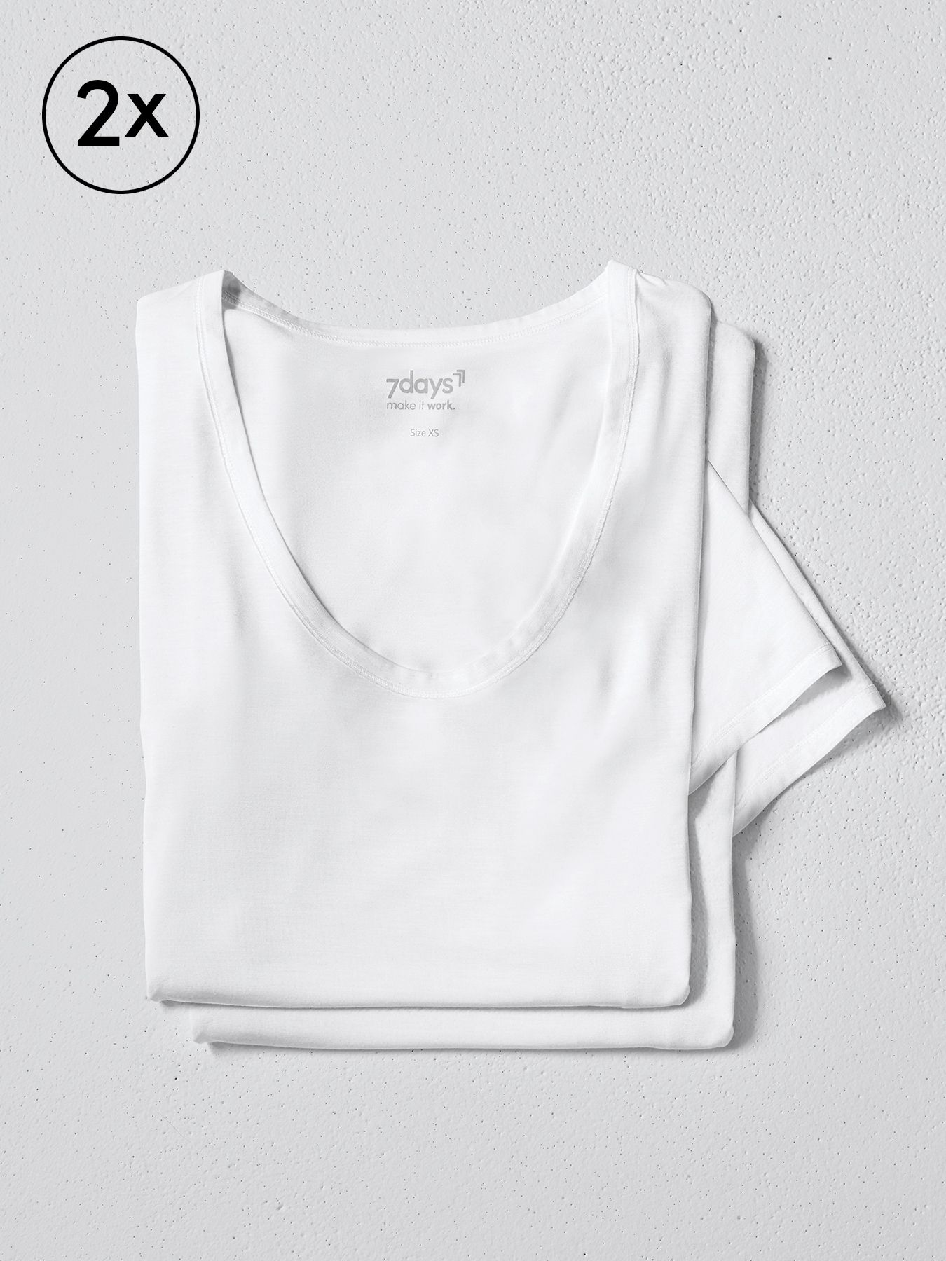 Dame t-shirt CHER 2-pak