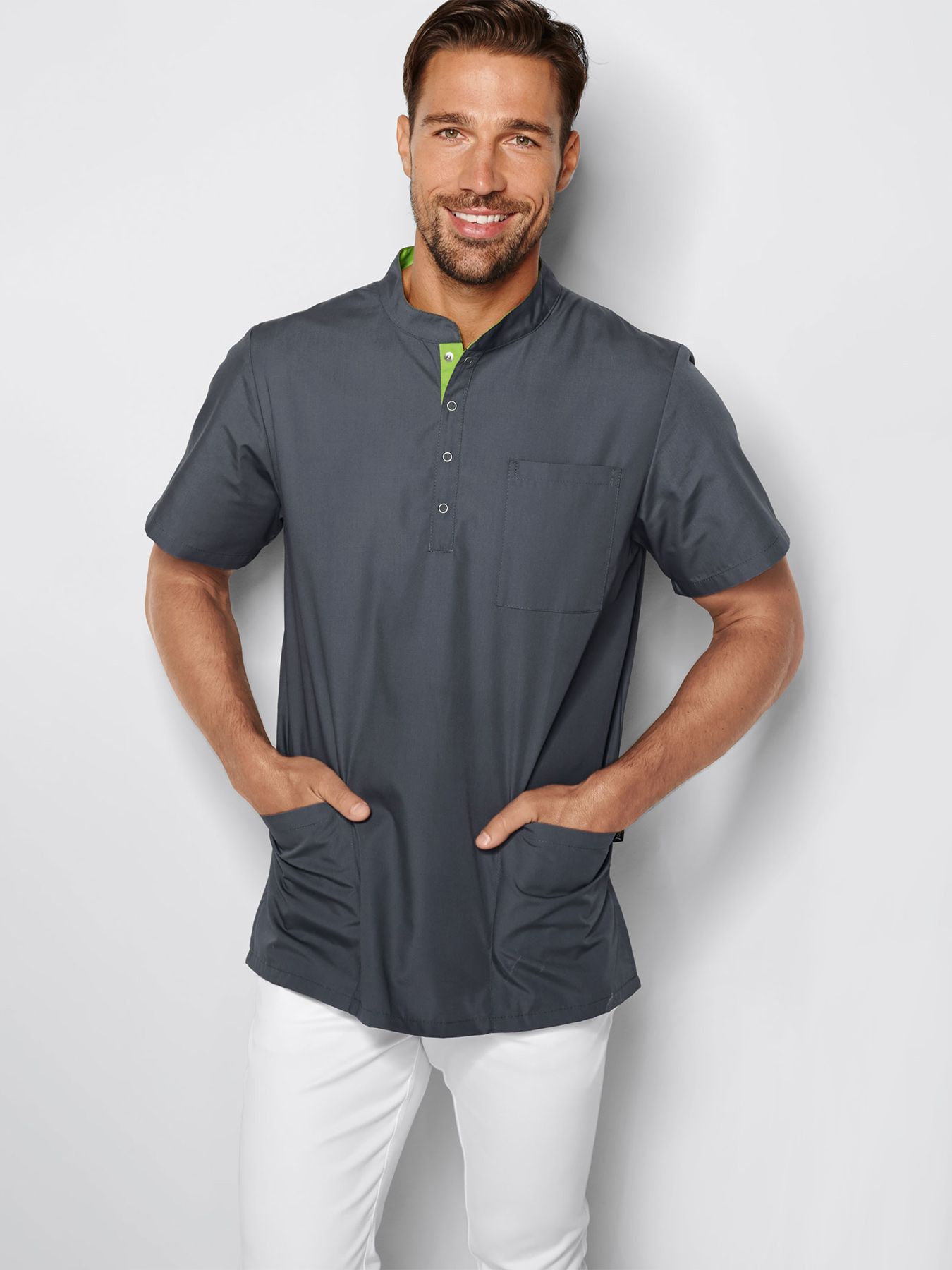 Unisex overdel ANNAN m/lille ståkrave