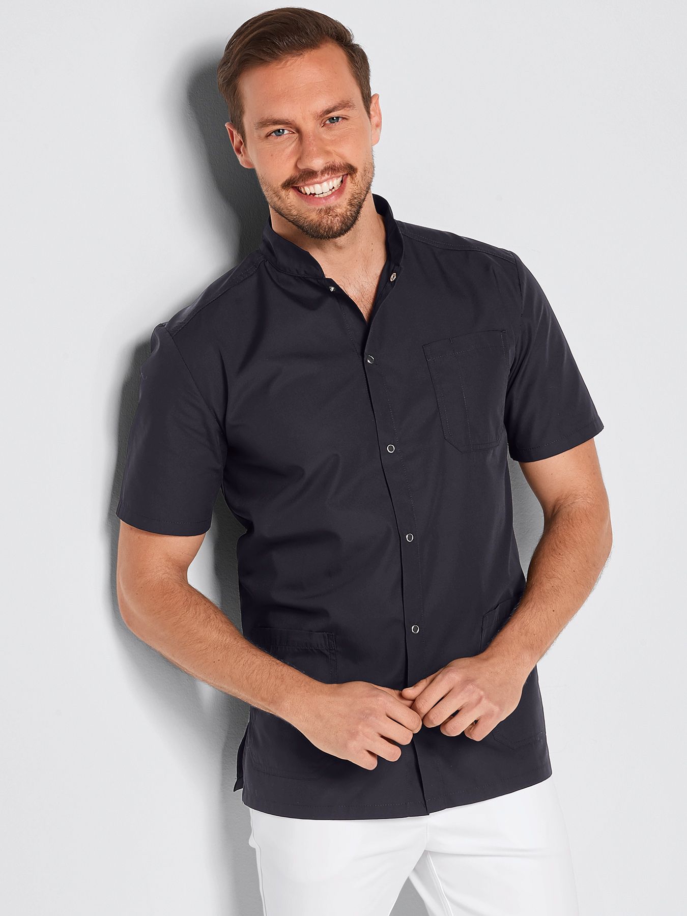 Unisex overdel ARNES med trykknapper