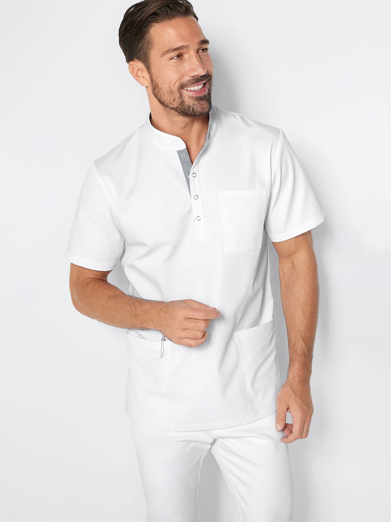 Unisex overdel ANNAN m/lille ståkrave