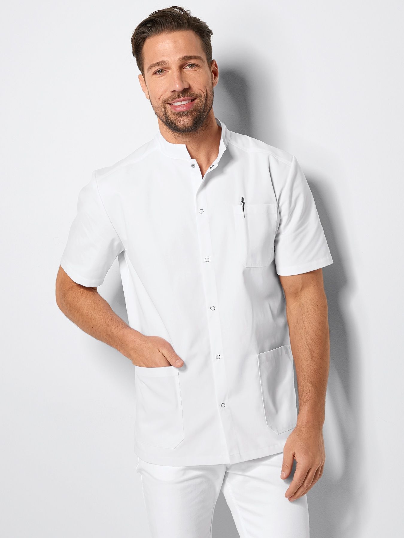 Unisex overdel ARNES med trykknapper