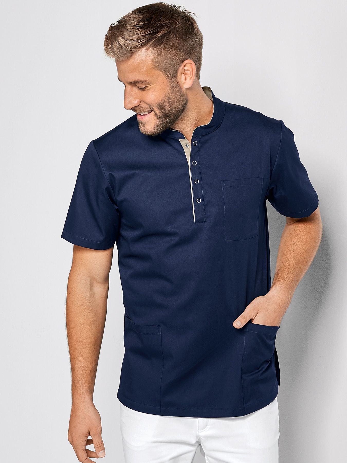 Unisex overdel ANNAN m/lille ståkrave