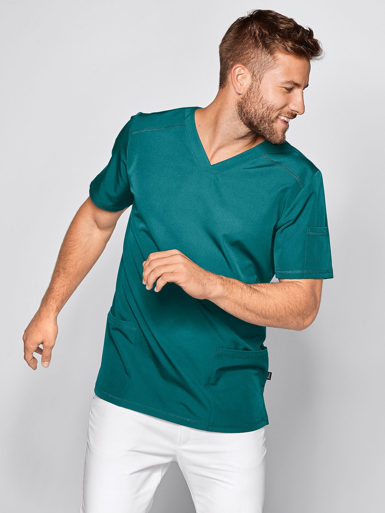 Unisex overdel ANDREAS med v-hals