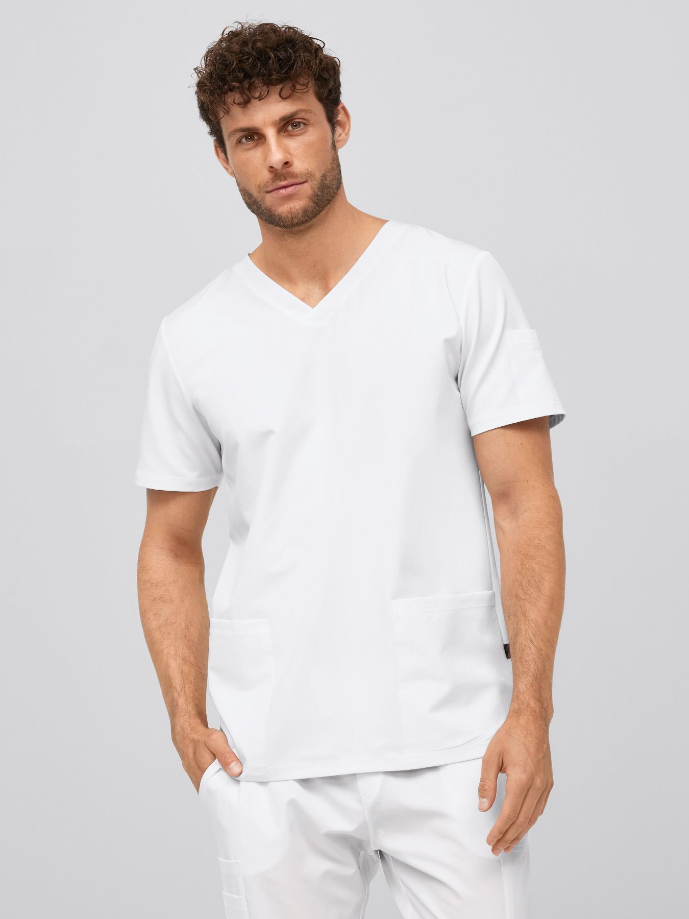 Unisex overdel ANDREAS med v-hals