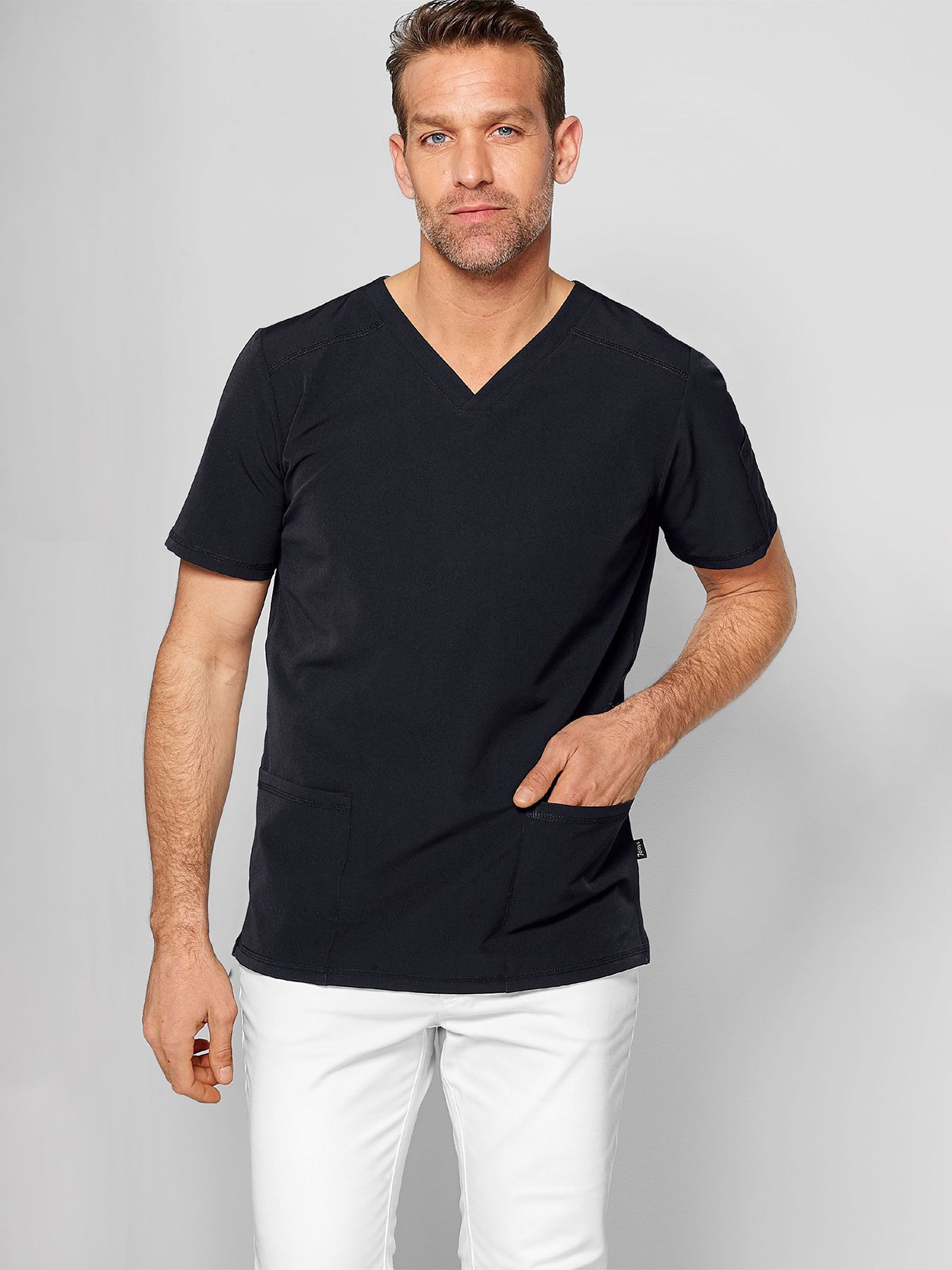 Unisex overdel ANDREAS med v-hals