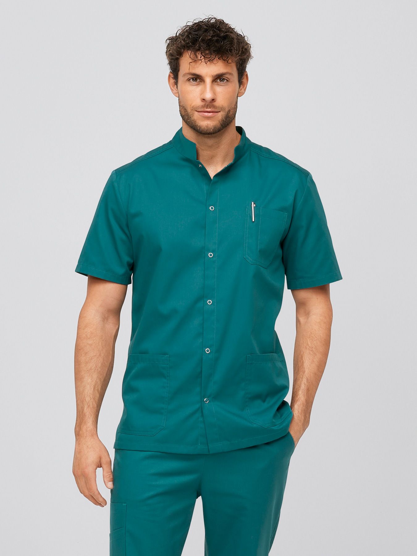 Unisex overdel ARNES med trykknapper