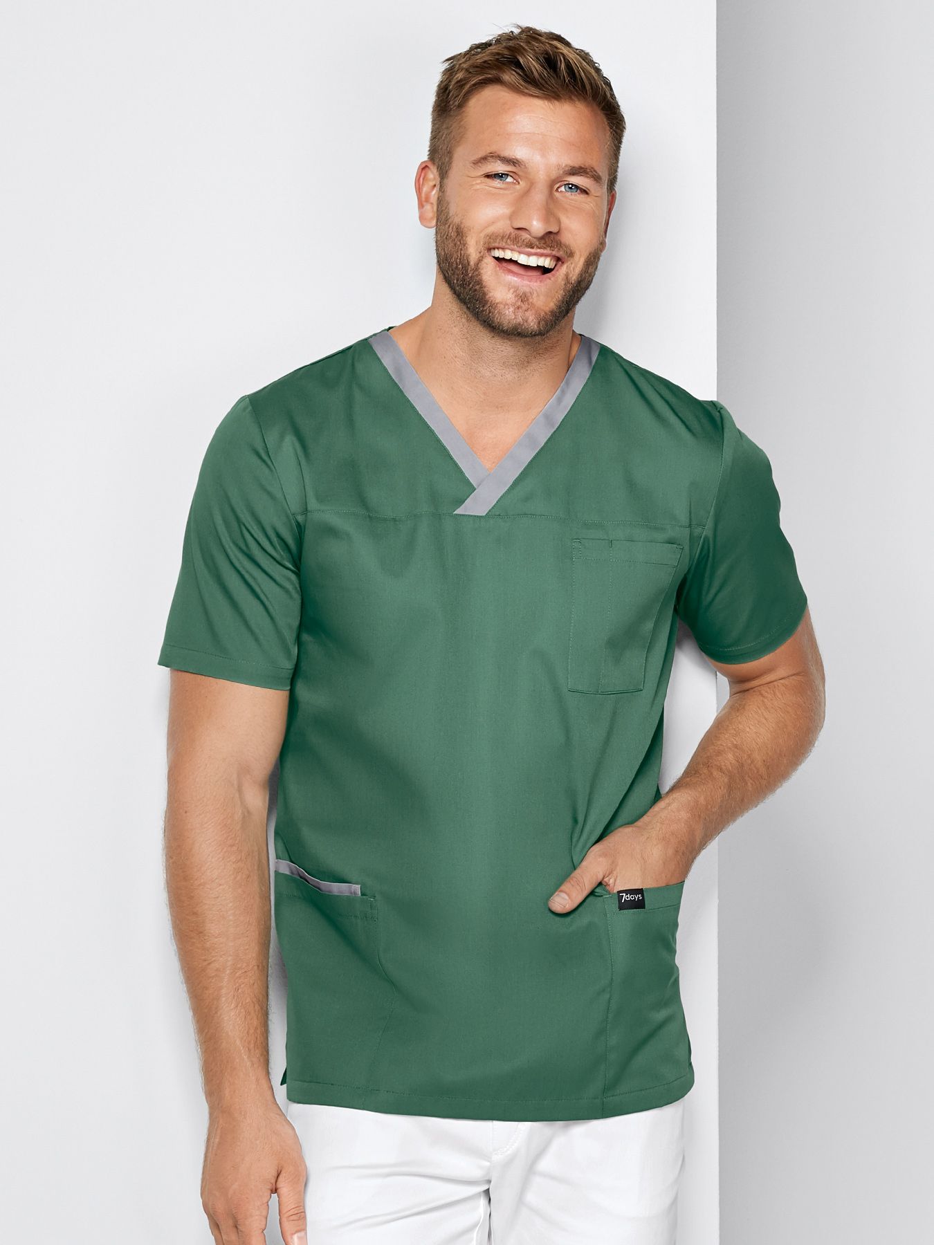 Unisex overdel m/v-hals