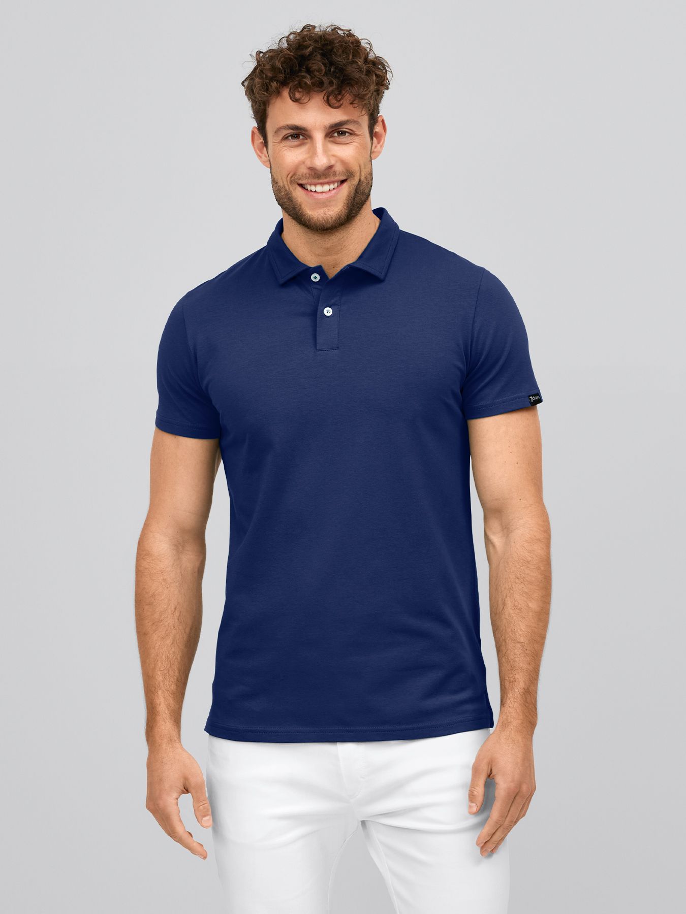 Unisex polo MADRID, single jersey