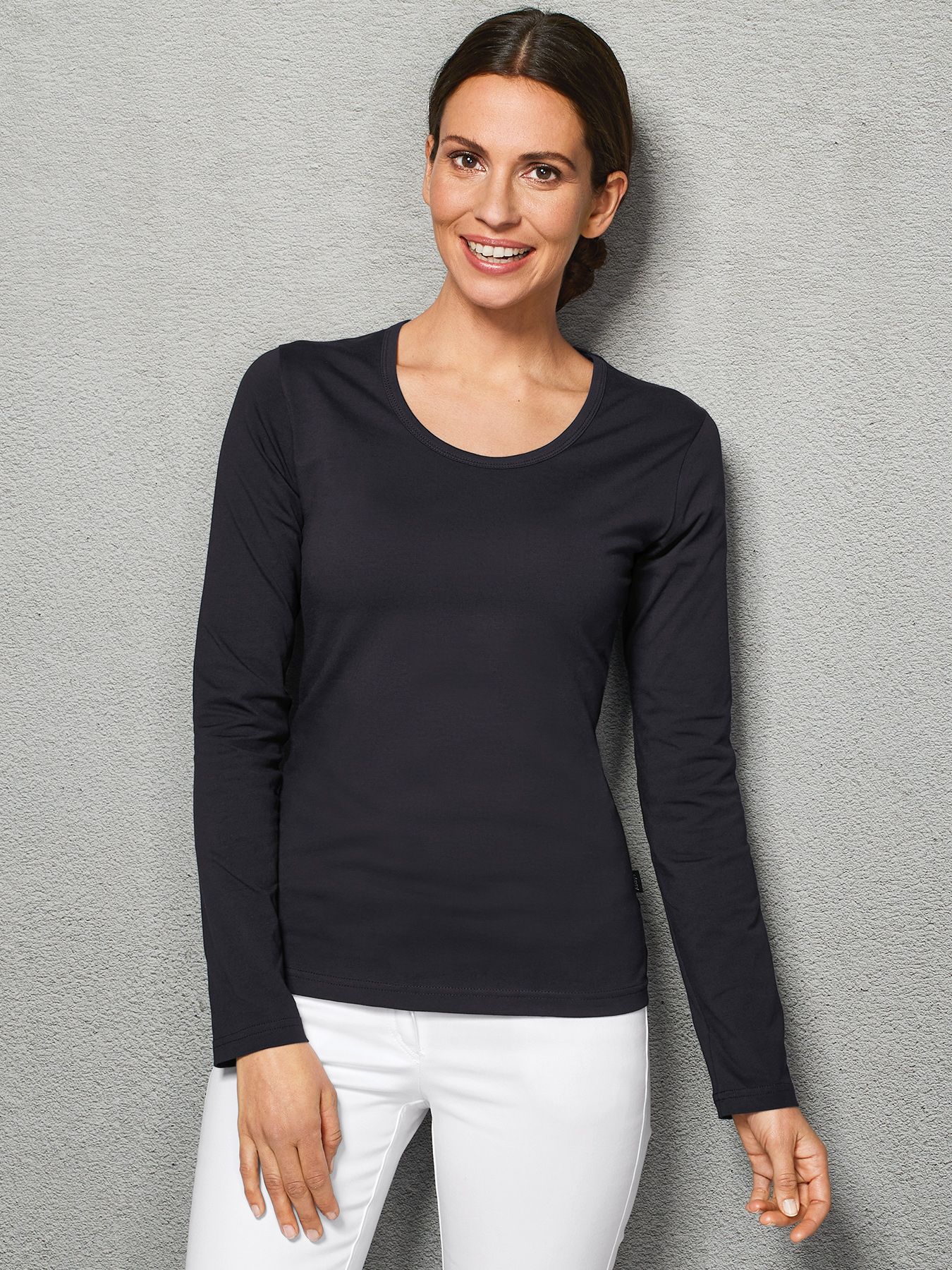 Langærmet t-Shirt ZAMORA, 60°-vask