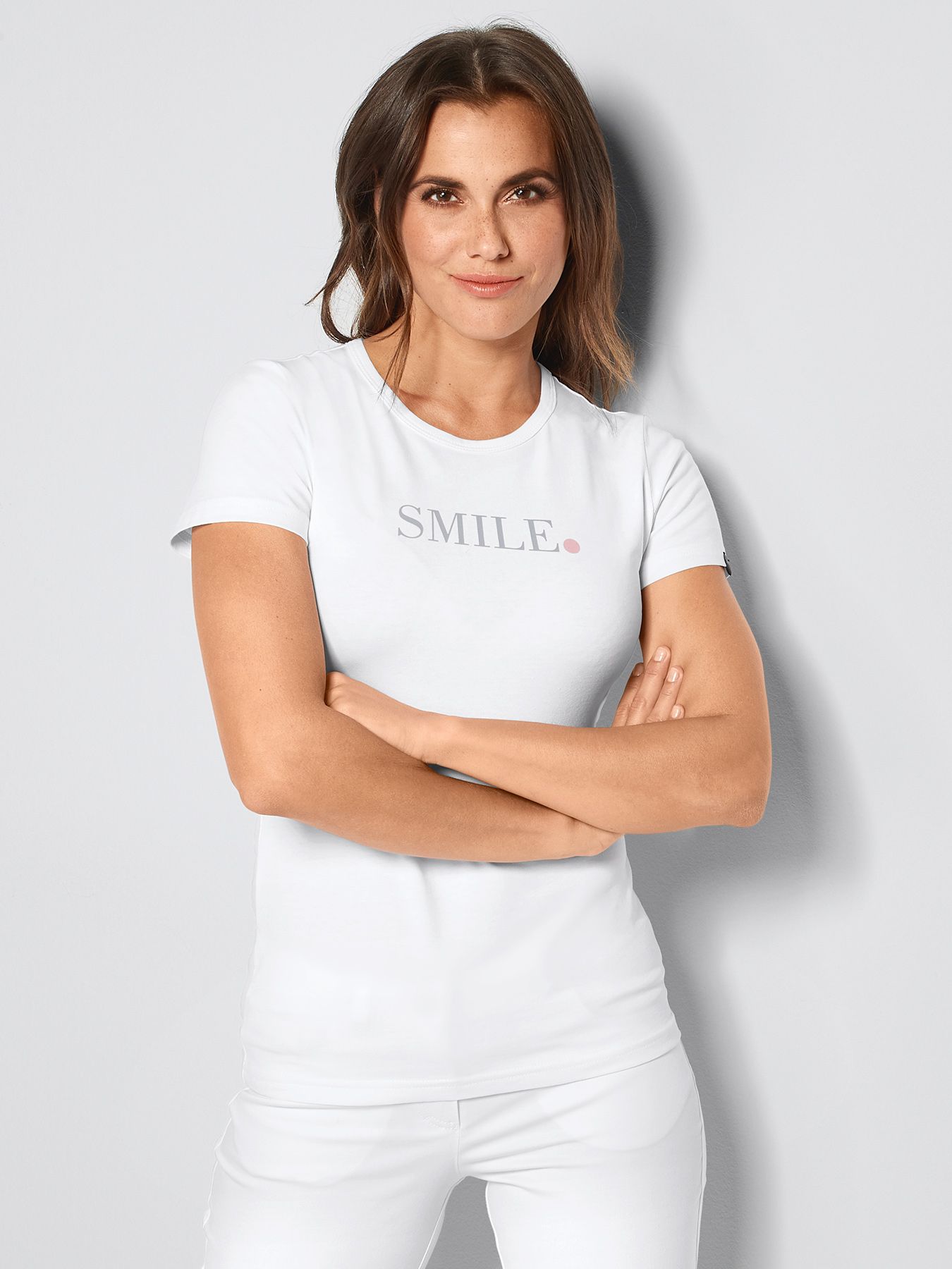 Dame t-shirt med print