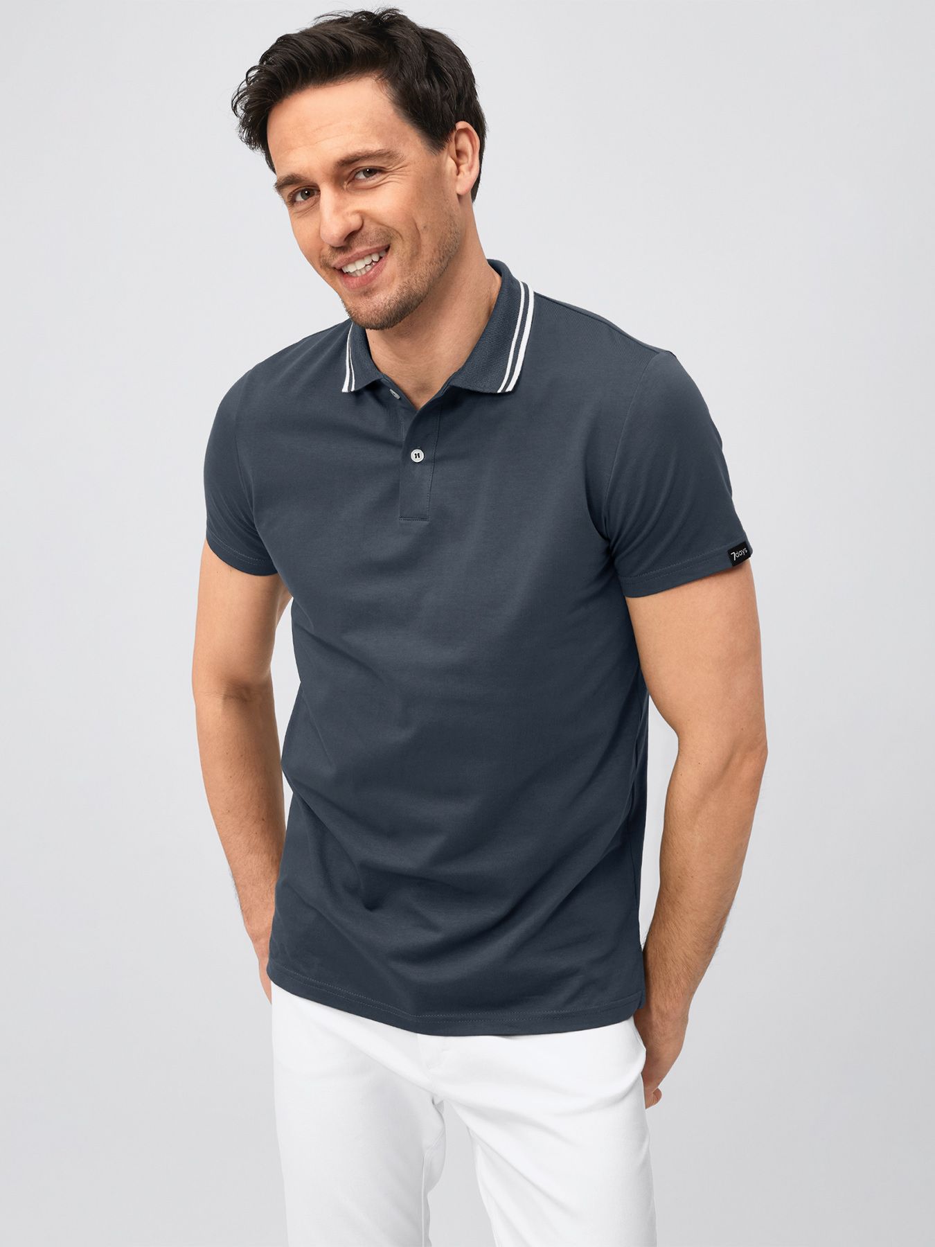 Unisex polo, single jersey