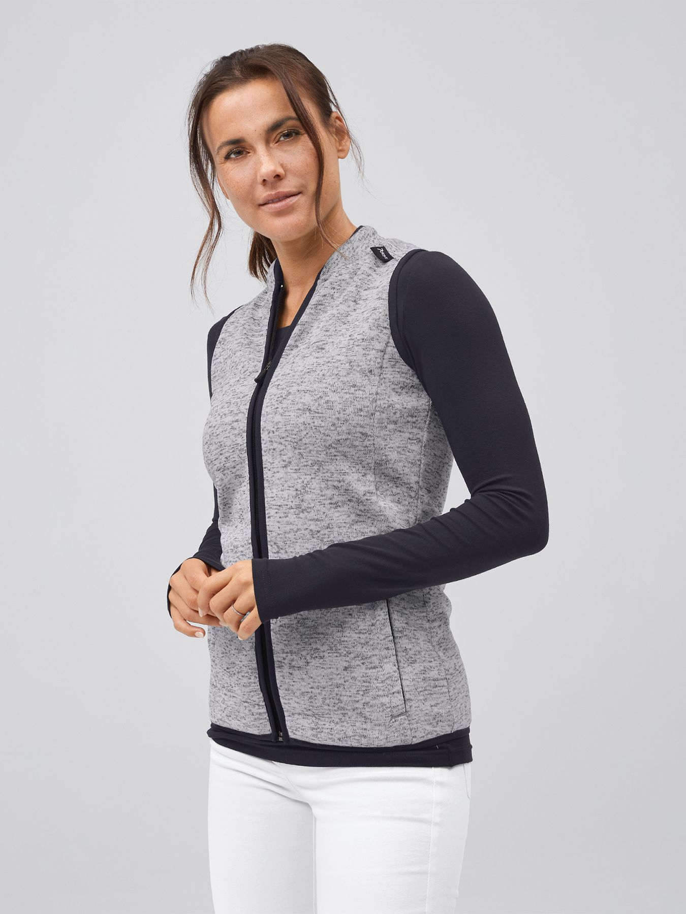 Strikket fleecevest