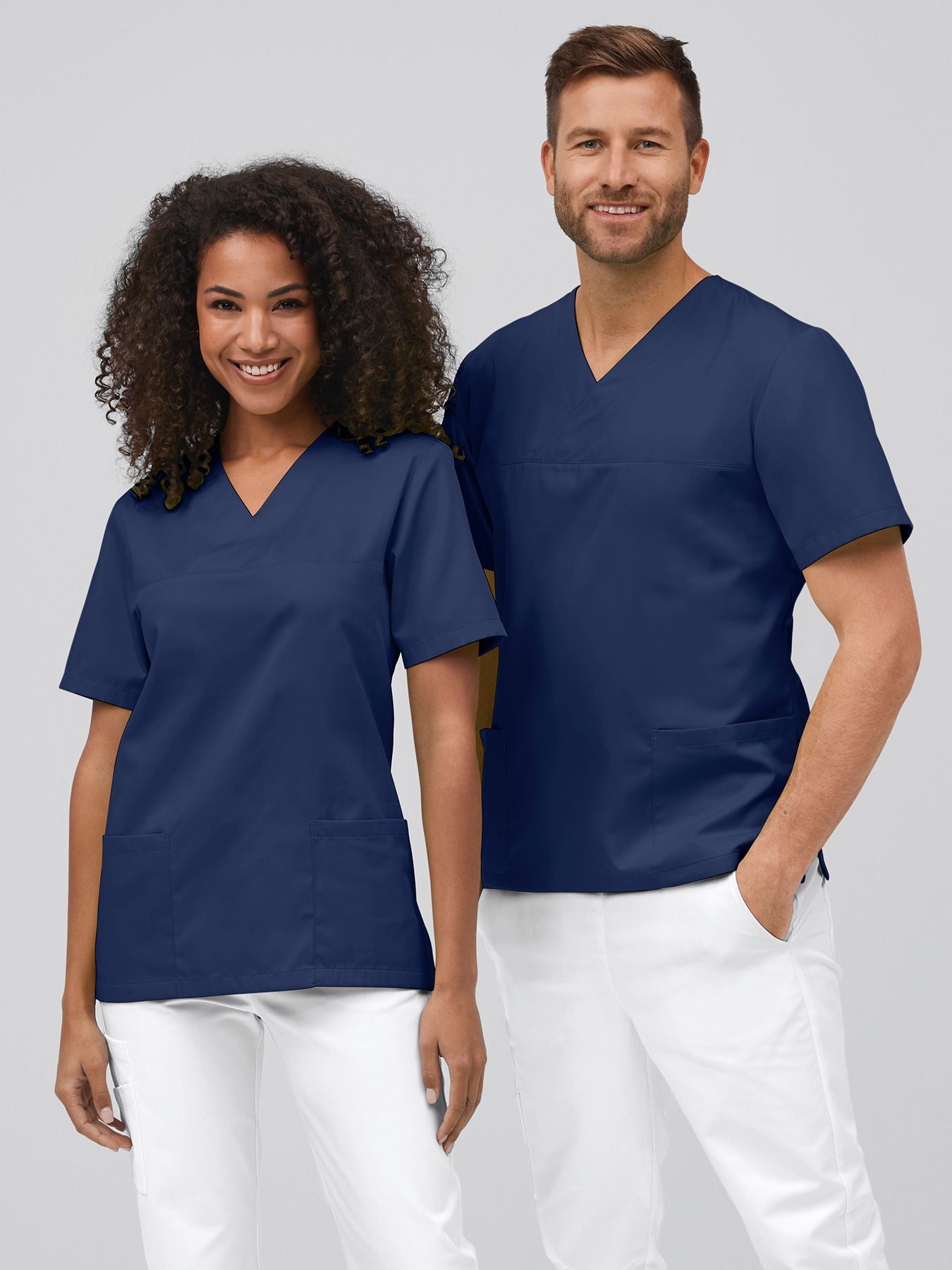 Unisex-overdel med V-hals 60°