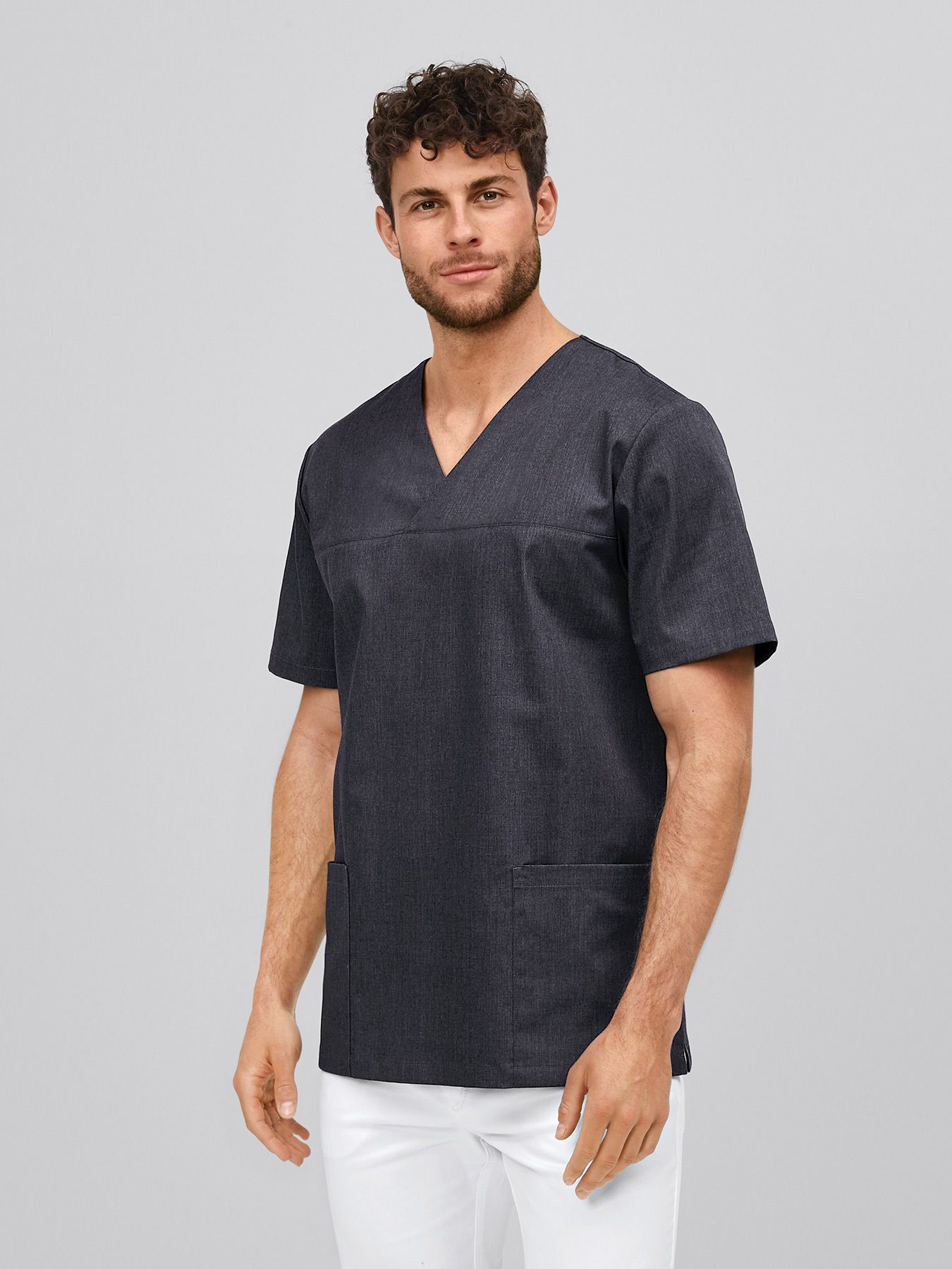 Unisex-overdel med V-hals 60°
