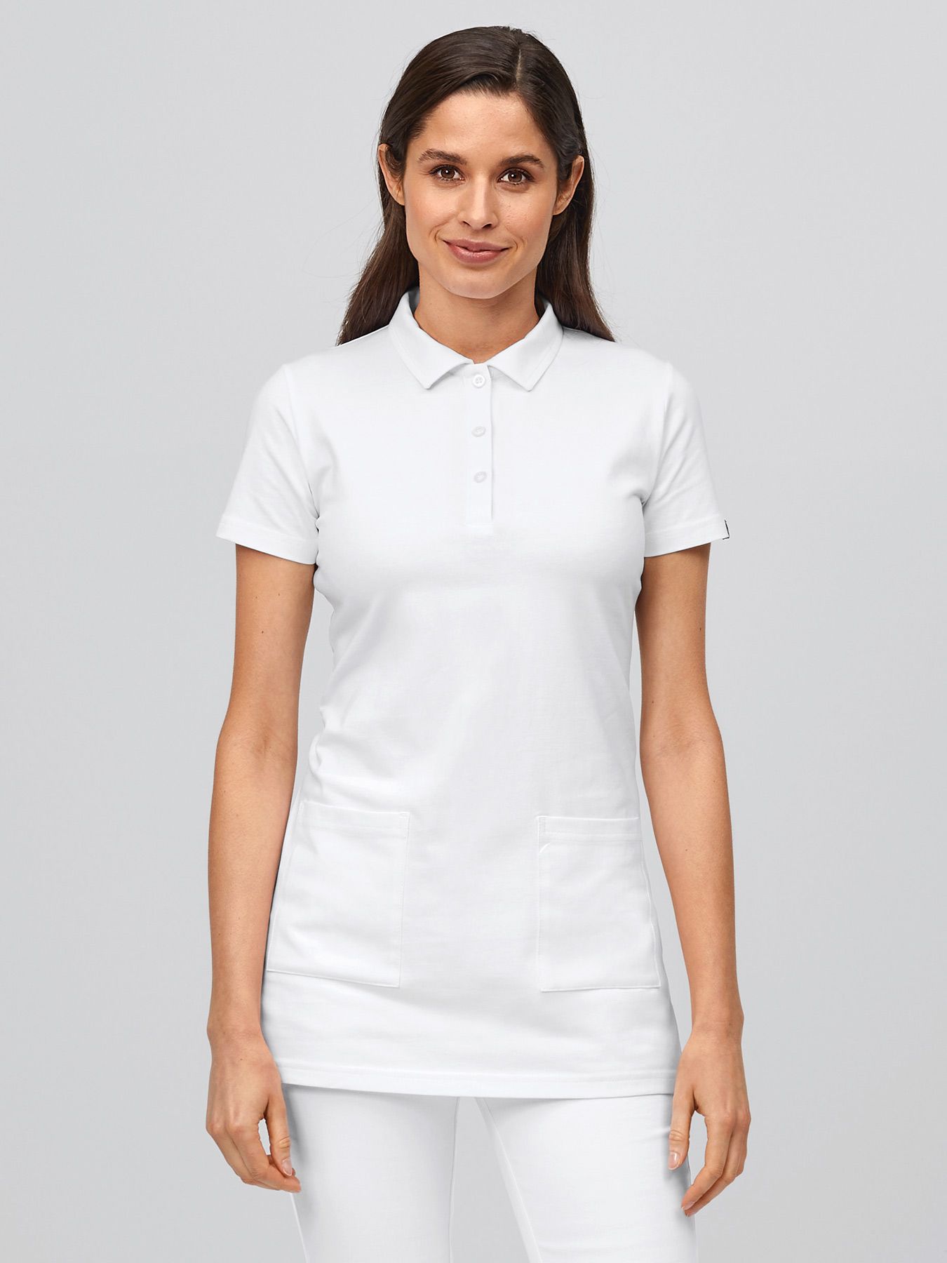 Lang polo, single jersey