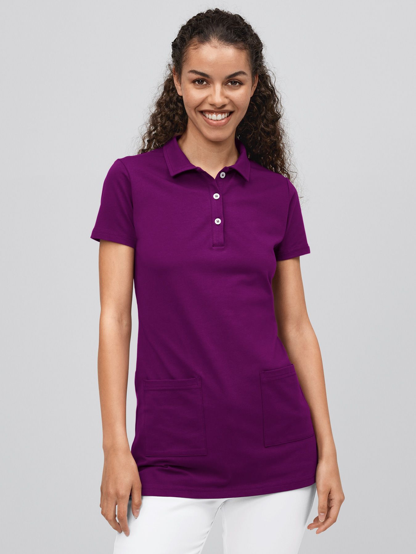 Lang polo, single jersey